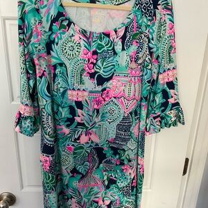 Lilly Pulitzer Pink and Blue Floral Dress